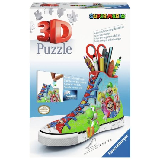 Puzzle 3D Ravensburger Zapatilla Super Mario 108 pezzi