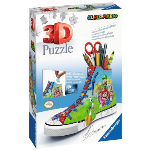 Puzzle 3D Ravensburger Zapatilla Super Mario 108 pezzi
