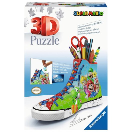 Puzzle 3D Ravensburger Zapatilla Super Mario 108 pezzi