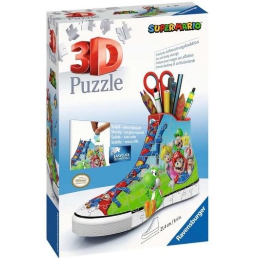 Puzzle 3D Ravensburger Zapatilla Super Mario 108 pezzi