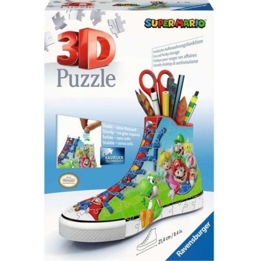 Puzzle 3D Ravensburger Zapatilla Super Mario 108 pezzi