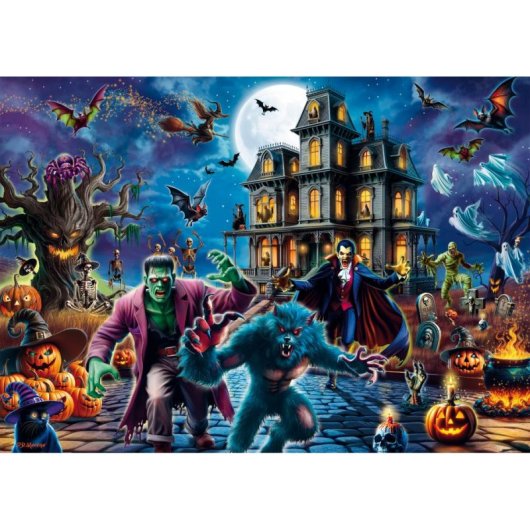 Puzzle Schmidt Spiele 1000 pièces Noël d'Halloween