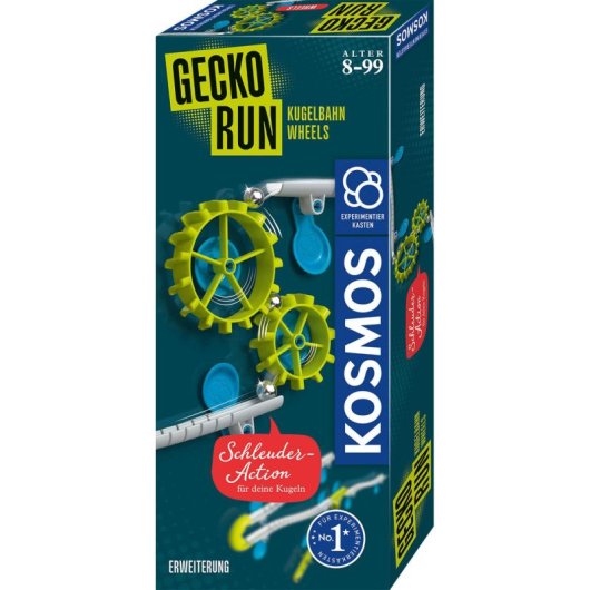 Kit d'expériences Piste de bolas KOSMOS Gecko Run Wheels Physique 8 ans