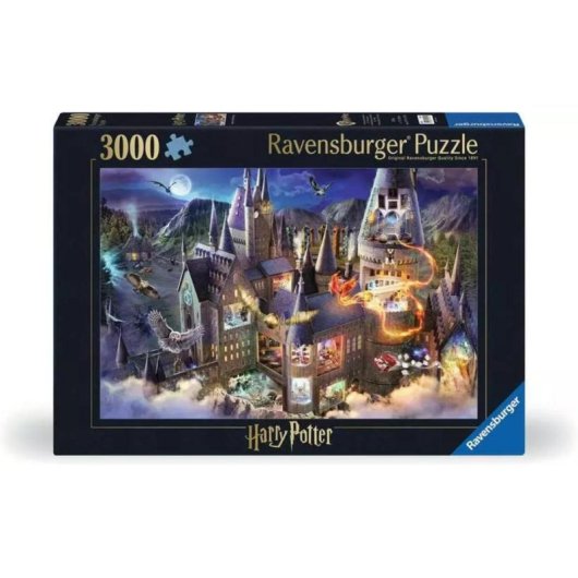 Puzzle Ravensburger Hogwarts Interior 3000 peças Fantasia 14 anos