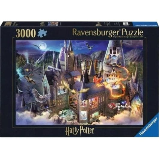 Puzzle Ravensburger Hogwarts Interior 3000 peças Fantasia 14 anos