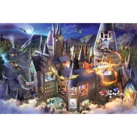 Puzzle Ravensburger Hogwarts Interior 3000 peças Fantasia 14 anos