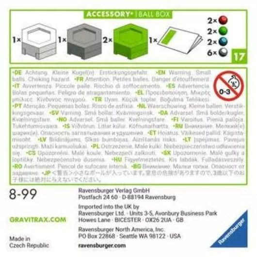 Caja de Bolas GraviTrax Ravensburger Accesorio Ferrocarril Multicolor