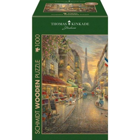 Puzzle en bois Schmidt Spiele 1000 pièces Thomas Kinkade Paris Pittoresque