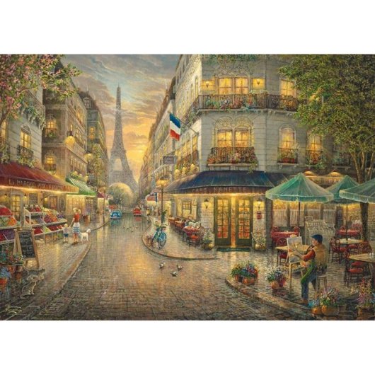 Puzzle en bois Schmidt Spiele 1000 pièces Thomas Kinkade Paris Pittoresque