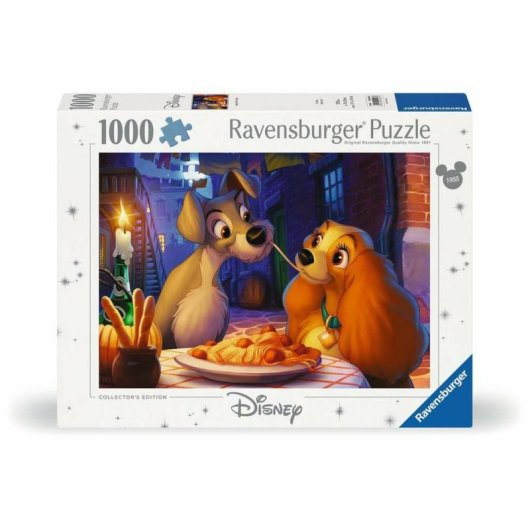 Puzzle Ravensburger Edição Colecionador Disney 1000 peças Susi e a Cadela