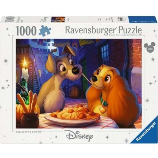 Puzzle Ravensburger Edição Colecionador Disney 1000 peças Susi e a Cadela