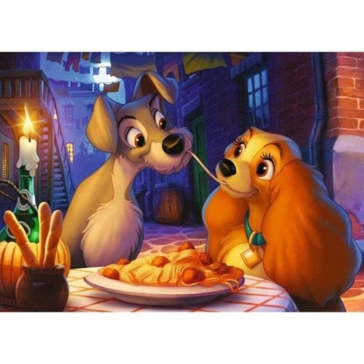 Puzzle Ravensburger Edição Colecionador Disney 1000 peças Susi e a Cadela