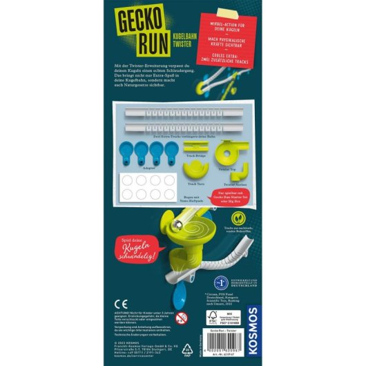Circuit de billes Kosmos Gecko Run, extension pour piste