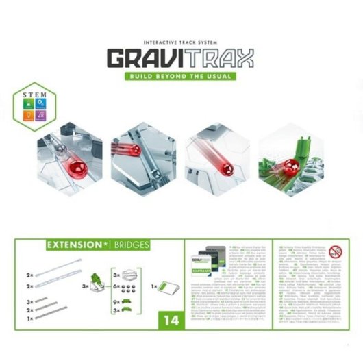Extension de Ponts GraviTrax Ravensburger, Ferrocarril Modular pour Enfants