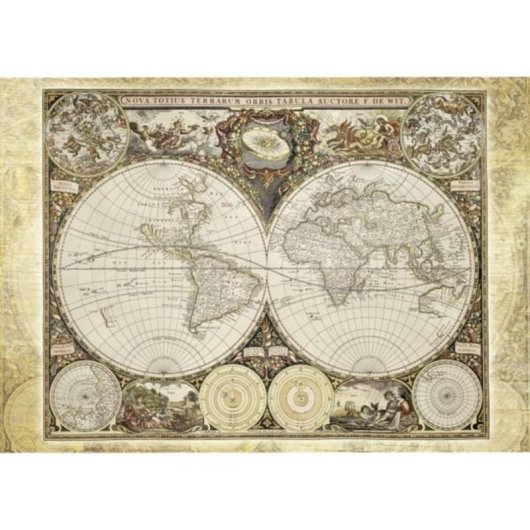 Puzzle Schmidt Spiele 58178 2000 peças Mapas