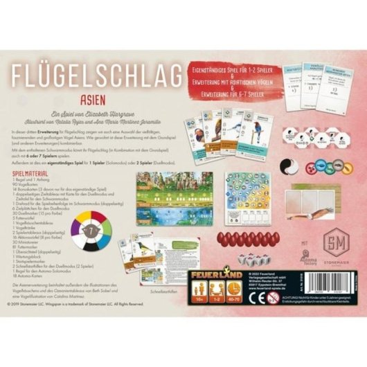 Jogo de cartas Pegasus Flügelschlag Expansão Ásia