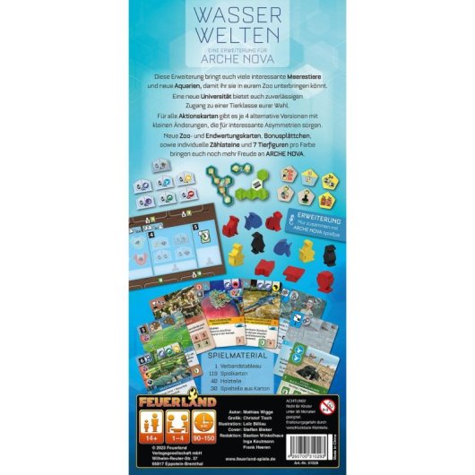 Expansion de jeu de société Pegasus Arche Nova Wasserwelten Stratégie 4 joueurs