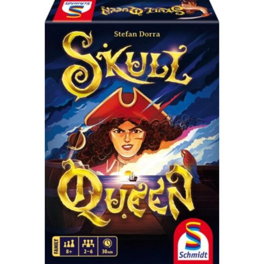 Jogo de mesa Schmidt Spiele Skull Queen, familiar, 2-6 jogadores, 30 min