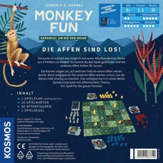 Jeu de société KOSMOS Monkey Fun 8 ans 30 min 1-4 joueurs