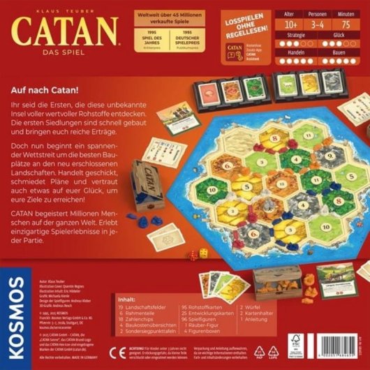 Jogo de cartas Kosmos CATAN - O Jogo, Estratégia familiar 3-4 jogadores