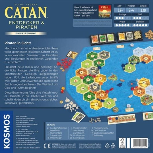 Juego de Cartas Kosmos Exploradores y Piratas Estrategia 3-4 Jugadores