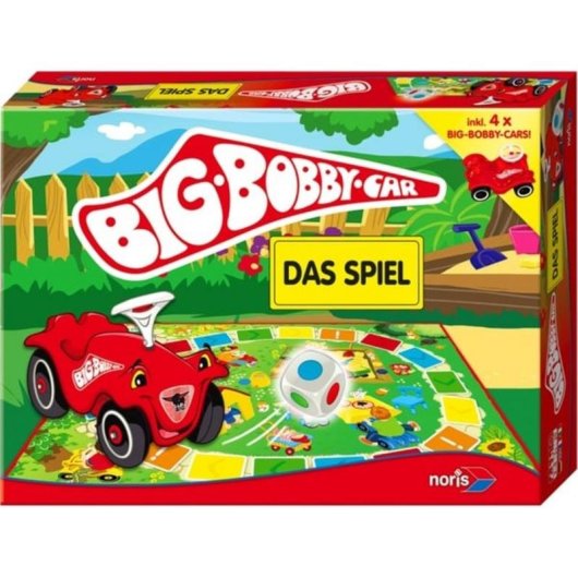 Jeu de société Noris BIG-BOBBY-CAR Course familiale 2-4 joueurs