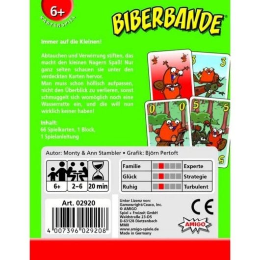 Juego de cartas Amigo 02920 Emparejamiento 6 años 20 min