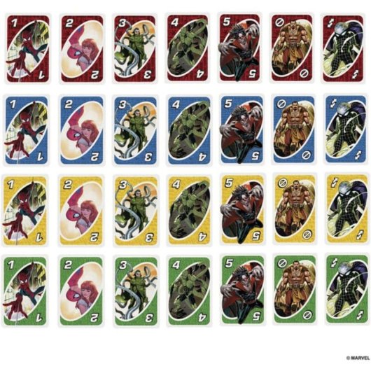 Jogo de cartas UNO The Amazing Spider-Man Mattel