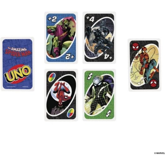 Jogo de cartas UNO The Amazing Spider-Man Mattel