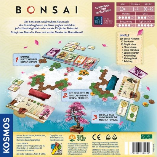 Jeu de société KOSMOS Bonsai Famille 10 ans 30-45 min 1-4 joueurs