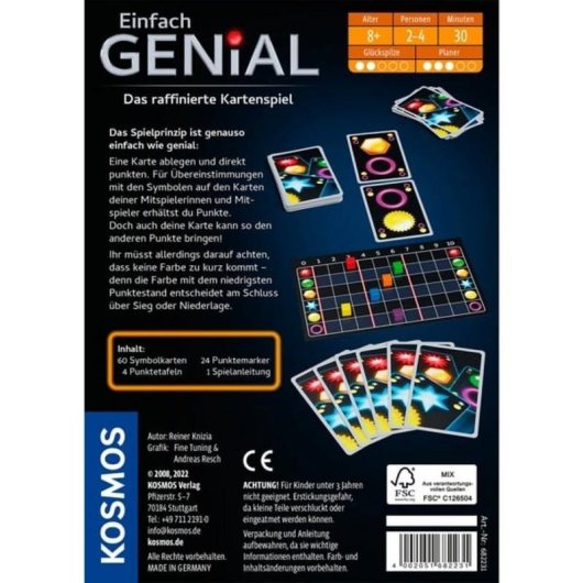 Jeu de cartes Kosmos 682231 Échange de cartes 2-4 joueurs 8 ans