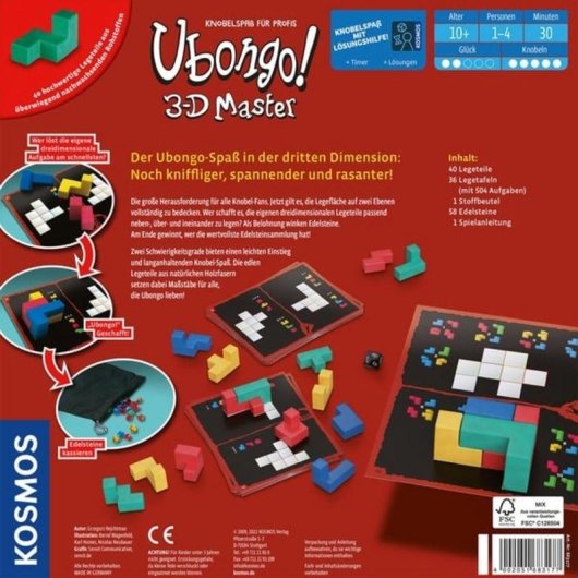 Jeu de société Kosmos Ubongo 3-D Master 30 min 10 ans