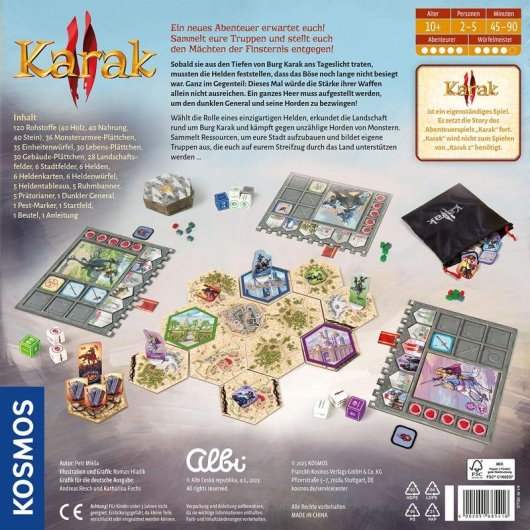 Juego de cartas Kosmos Karak 2, familiar, estratégico, 2-5 jugadores