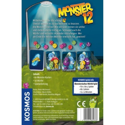 Jeu de société Kosmos Monster 12 Éducatif Famille 2-5 joueurs