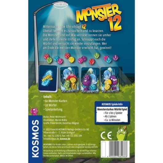Jeu de société Kosmos Monster 12 Éducatif Famille 2-5 joueurs