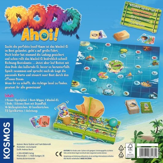 Juego de mesa KOSMOS Dodo Ahoy! Viaje/aventura familiar 2-4 jugadores 7 años