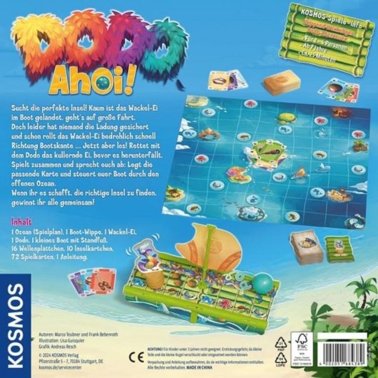 Juego de mesa KOSMOS Dodo Ahoy! Viaje/aventura familiar 2-4 jugadores 7 años