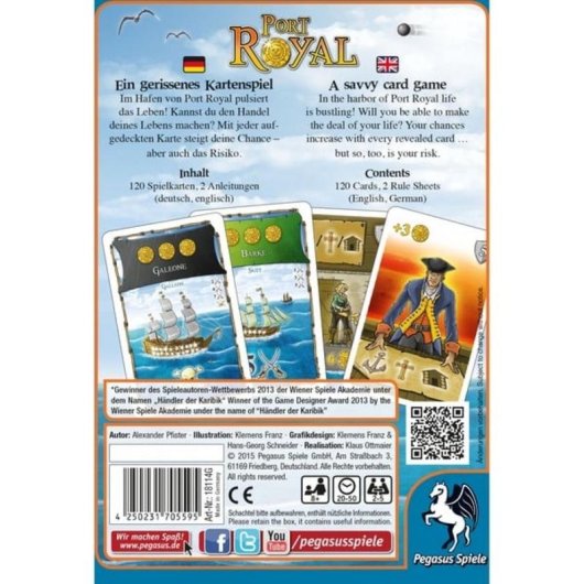 Gioco di carte Pegasus 18114G familiare 2-5 giocatori 8 anni