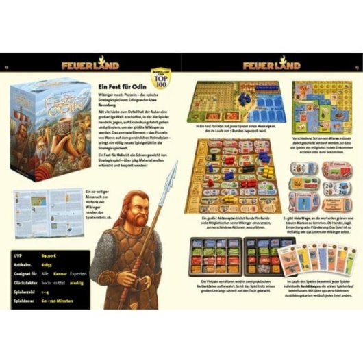 Juego de mesa Pegasus Una fiesta para Odín Estrategia 1-4 jugadores