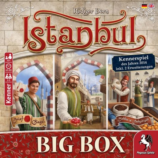 Juego de mesa Pegasus Istanbul Big Box Estrategia 5 jugadores