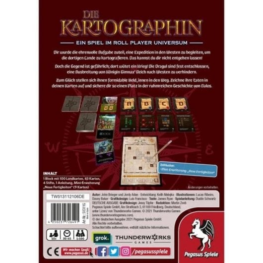 Jeu de société Pegasus Die Kartographin Aventure familiale