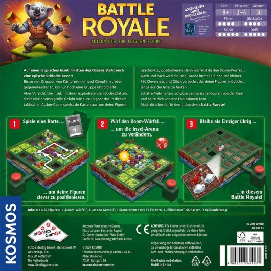 Jeu de société KOSMOS Battle Royale Tactique Famille 2-4 joueurs