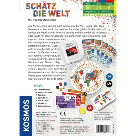 Jeu de société KOSMOS Schätz die Welt Éducatif Famille 10 ans