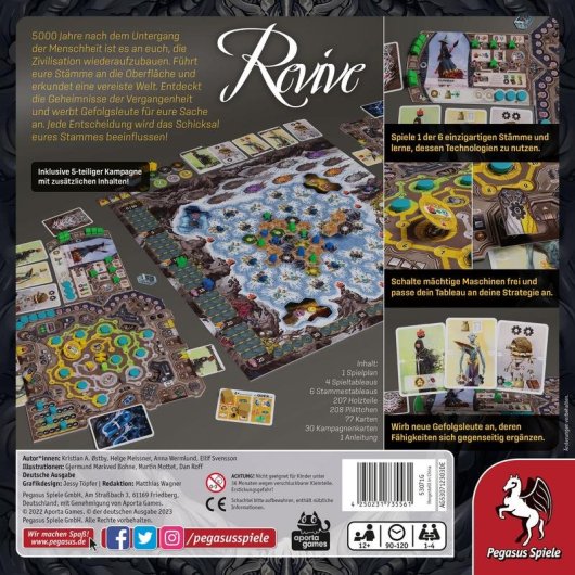 Juego de mesa Pegasus Revive estrategia familiar 1-4 jugadores 90-120 min