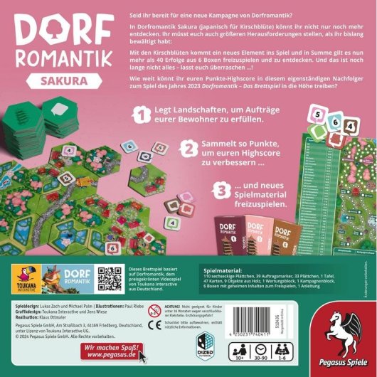 Jeu de société Pegasus Dorfromantik - Sakura Famille 1-6 joueurs