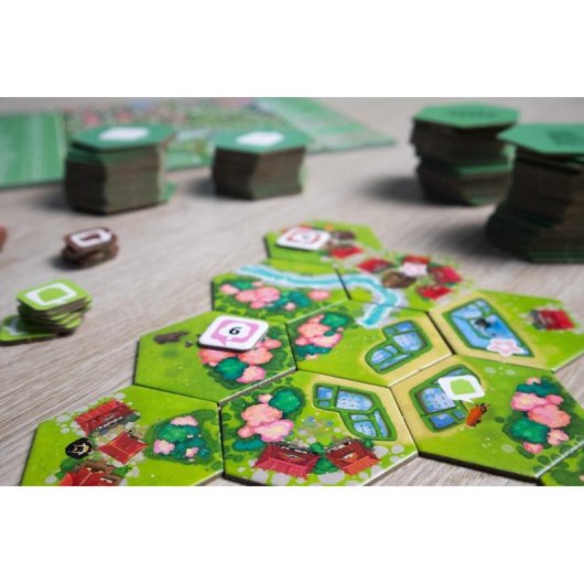 Jeu de société Pegasus Dorfromantik - Sakura Famille 1-6 joueurs