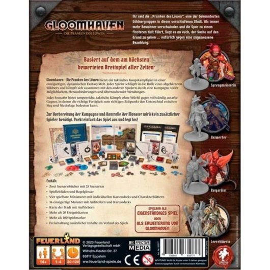 Juego de mesa Pegasus Gloomhaven Las Garras del León Estrategia 1-4 jugadores