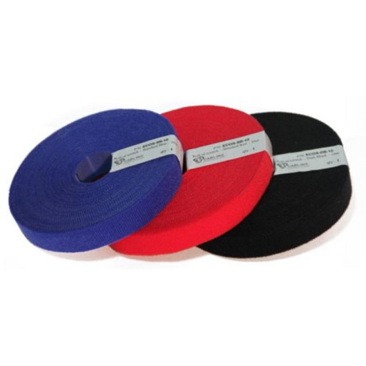 Abrazadera pour câble PatchSee ECO-Scratch Rouge 19 mm 10 m
