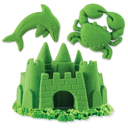 Sabbia Cinetica Verde 907 g Kit Creativo Bambini 3 Anni+