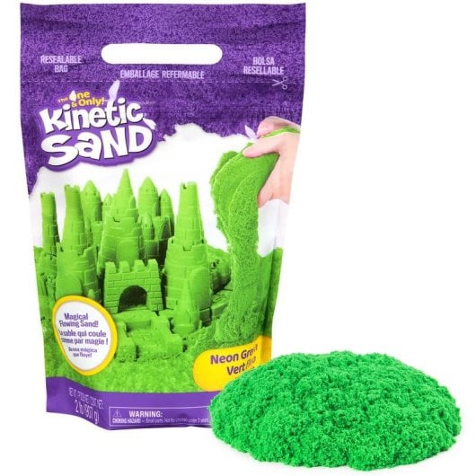 Sabbia Cinetica Verde 907 g Kit Creativo Bambini 3 Anni+